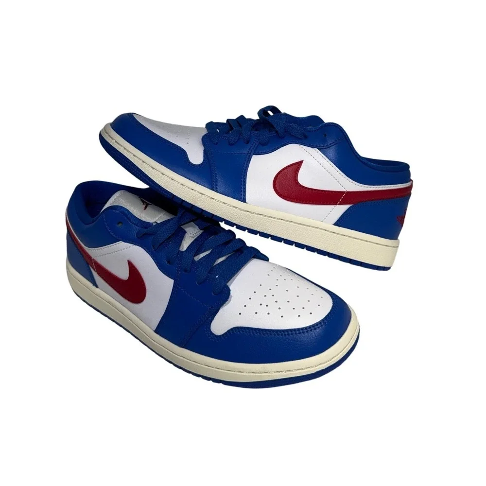 Nike‎ Air Jordan 1 Low Game Royal Sail Gym Red Mens Size 10 DC0774-416